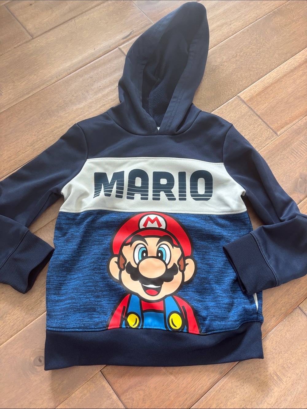jumping beans Navy, Cream & Red Mario Hooded Sweatshirt